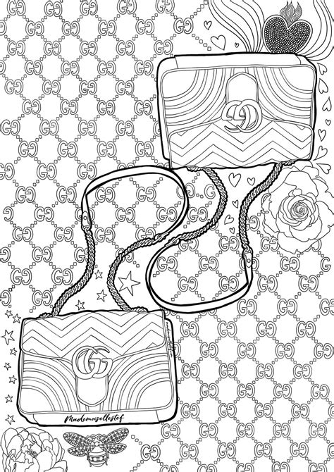 Logo Gucci Coloring Page 